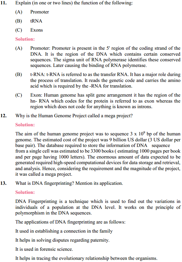HBSE 12th Class Biology Solutions Chapter 6 Molecular Basis of Inheritance 6