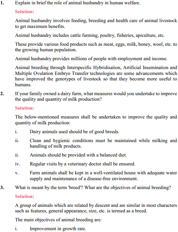 HBSE 12th Class Biology Solutions Chapter 9 Strategies for Enhancement in Food Production 1