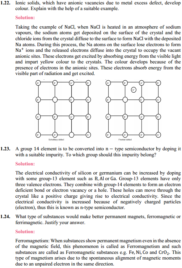 HBSE 12th Class Chemistry Solutions Chapter 1 The Solid State 11