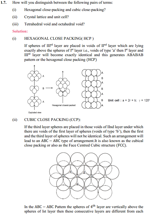 HBSE 12th Class Chemistry Solutions Chapter 1 The Solid State 15