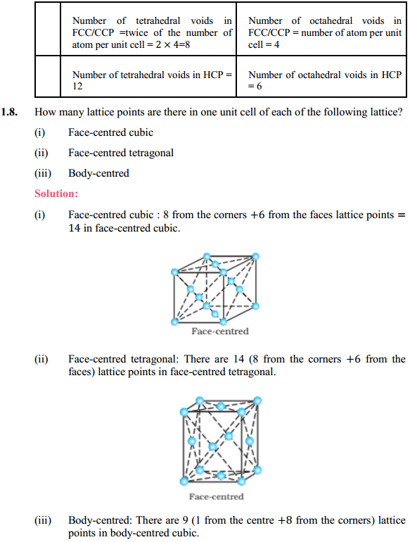 HBSE 12th Class Chemistry Solutions Chapter 1 The Solid State 17