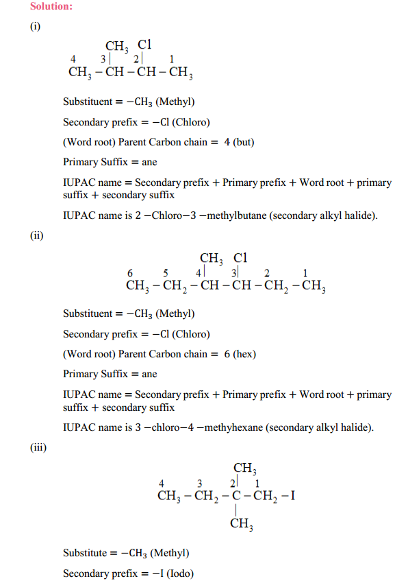 HBSE 12th Class Chemistry Solutions Chapter 10 Haloalkanes and Haloarenes 13