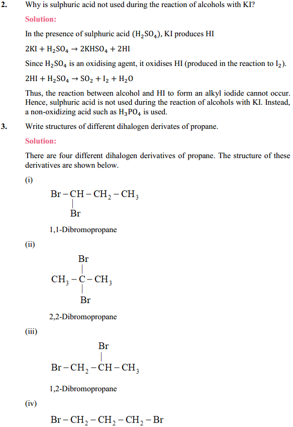 HBSE 12th Class Chemistry Solutions Chapter 10 Haloalkanes and Haloarenes 3