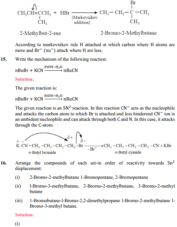 HBSE 12th Class Chemistry Solutions Chapter 10 Haloalkanes and Haloarenes 38