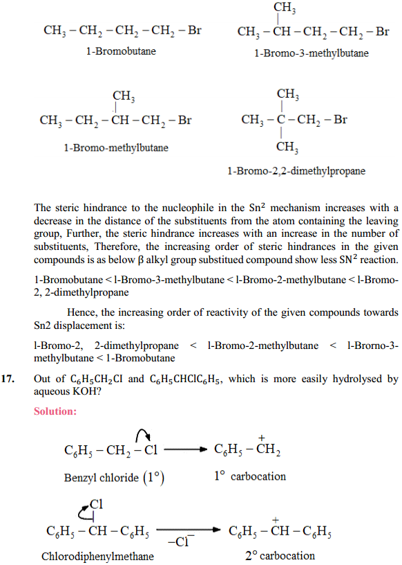 HBSE 12th Class Chemistry Solutions Chapter 10 Haloalkanes and Haloarenes 40