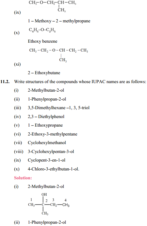 HBSE 12th Class Chemistry Solutions Chapter 11 Alcohols, Phenols and Ehers 20