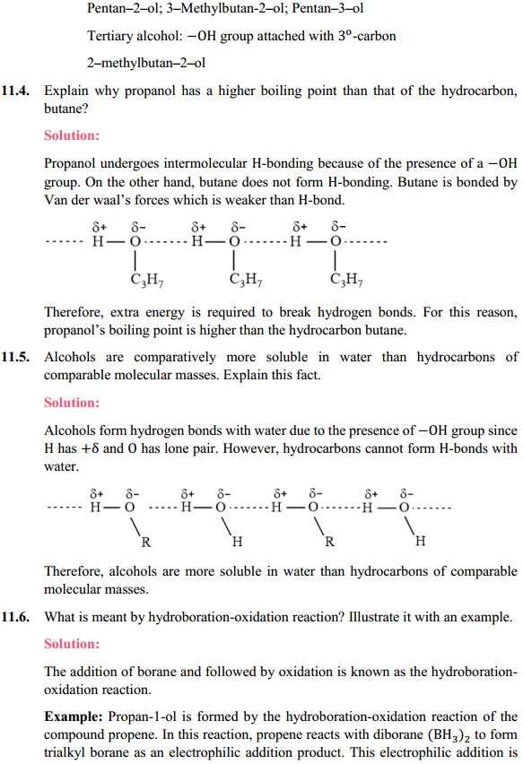 HBSE 12th Class Chemistry Solutions Chapter 11 Alcohols, Phenols and Ehers 24