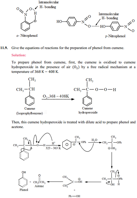 HBSE 12th Class Chemistry Solutions Chapter 11 Alcohols, Phenols and Ehers 26