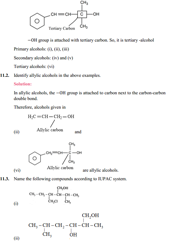 HBSE 12th Class Chemistry Solutions Chapter 11 Alcohols, Phenols and Ehers 3