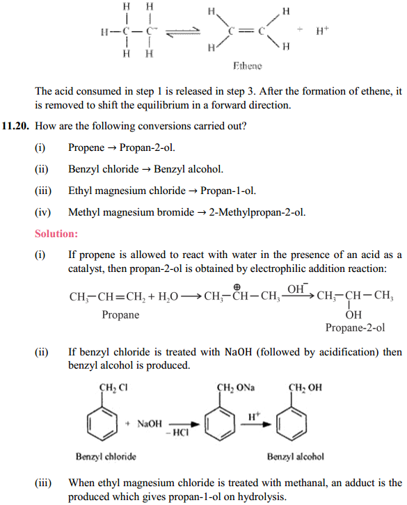 HBSE 12th Class Chemistry Solutions Chapter 11 Alcohols, Phenols and Ehers 36