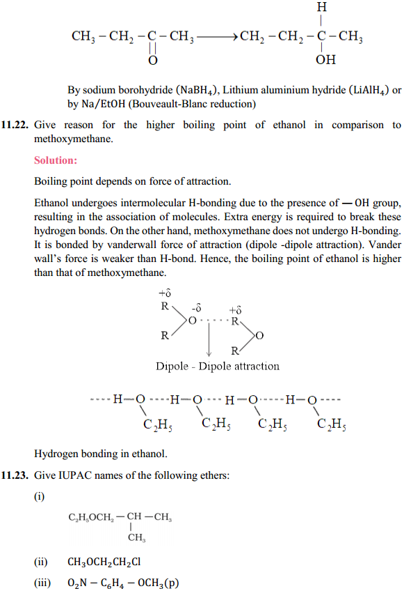 HBSE 12th Class Chemistry Solutions Chapter 11 Alcohols, Phenols and Ehers 39