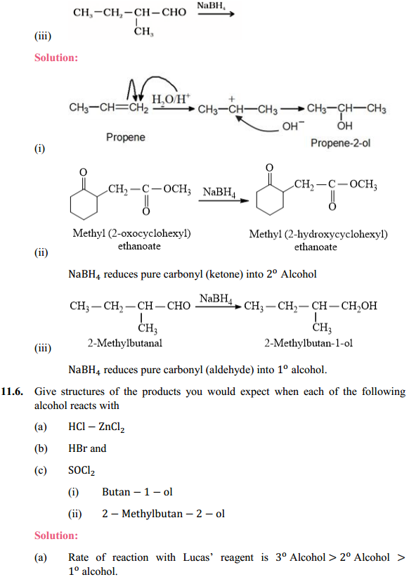 HBSE 12th Class Chemistry Solutions Chapter 11 Alcohols, Phenols and Ehers 8