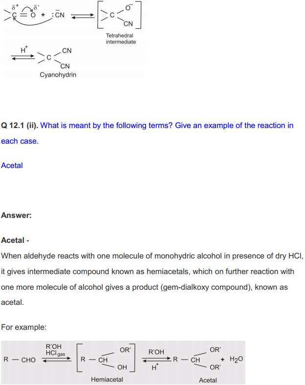 HBSE 12th Class Chemistry Solutions Chapter 12 Aldehydes, Ketones and Carboxylic Acids 18