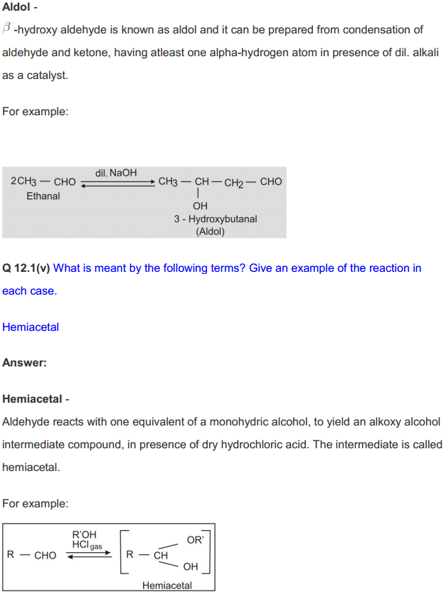 HBSE 12th Class Chemistry Solutions Chapter 12 Aldehydes, Ketones and Carboxylic Acids 20