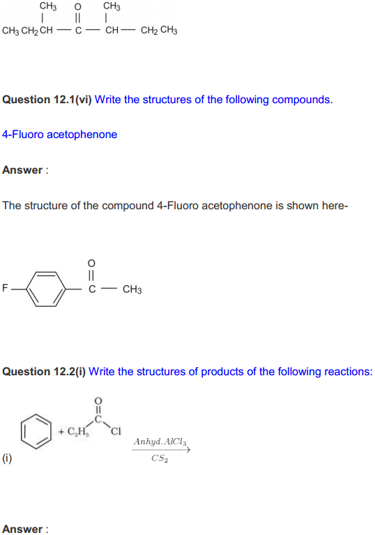 HBSE 12th Class Chemistry Solutions Chapter 12 Aldehydes, Ketones and Carboxylic Acids 3
