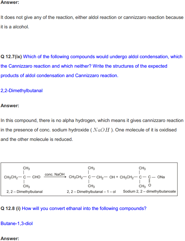 HBSE 12th Class Chemistry Solutions Chapter 12 Aldehydes, Ketones and Carboxylic Acids 46
