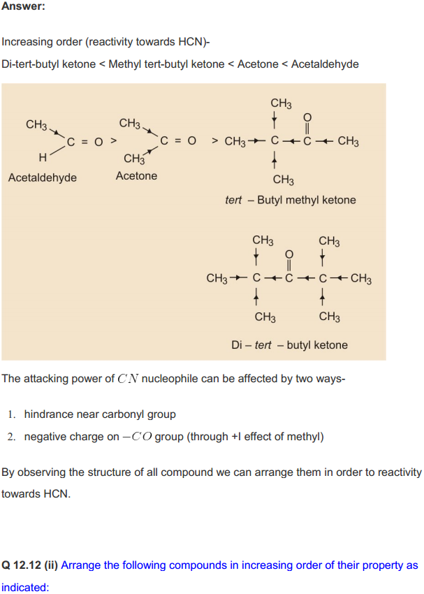HBSE 12th Class Chemistry Solutions Chapter 12 Aldehydes, Ketones and Carboxylic Acids 51