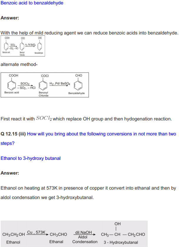 HBSE 12th Class Chemistry Solutions Chapter 12 Aldehydes, Ketones and Carboxylic Acids 62