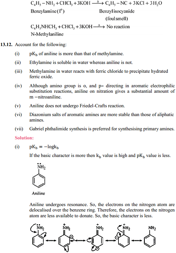 HBSE 12th Class Chemistry Solutions Chapter 13 Amines 14