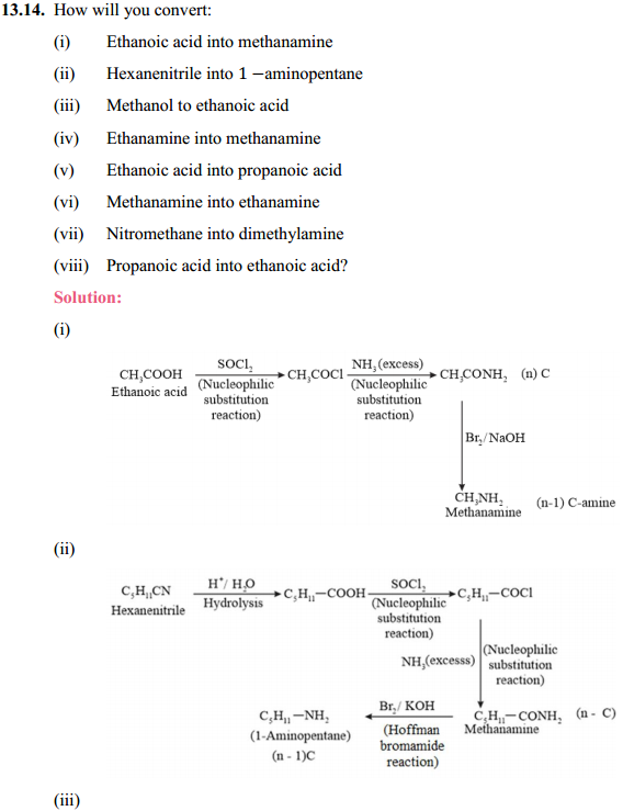 HBSE 12th Class Chemistry Solutions Chapter 13 Amines 22