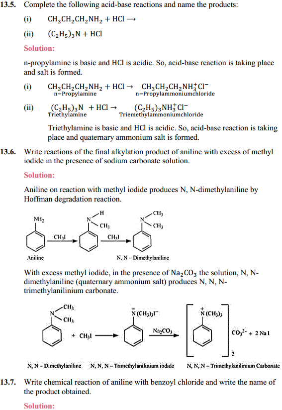 HBSE 12th Class Chemistry Solutions Chapter 13 Amines 7