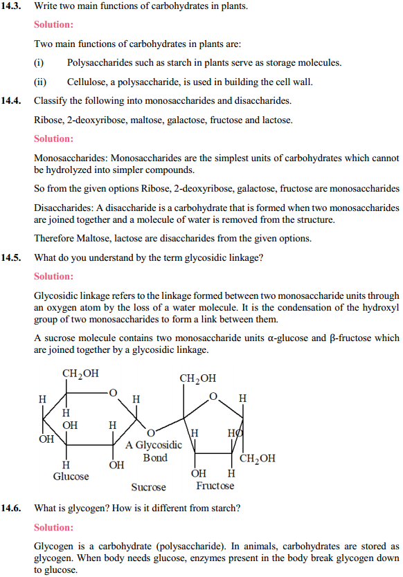 HBSE 12th Class Chemistry Solutions Chapter 14 Biomolecules 5