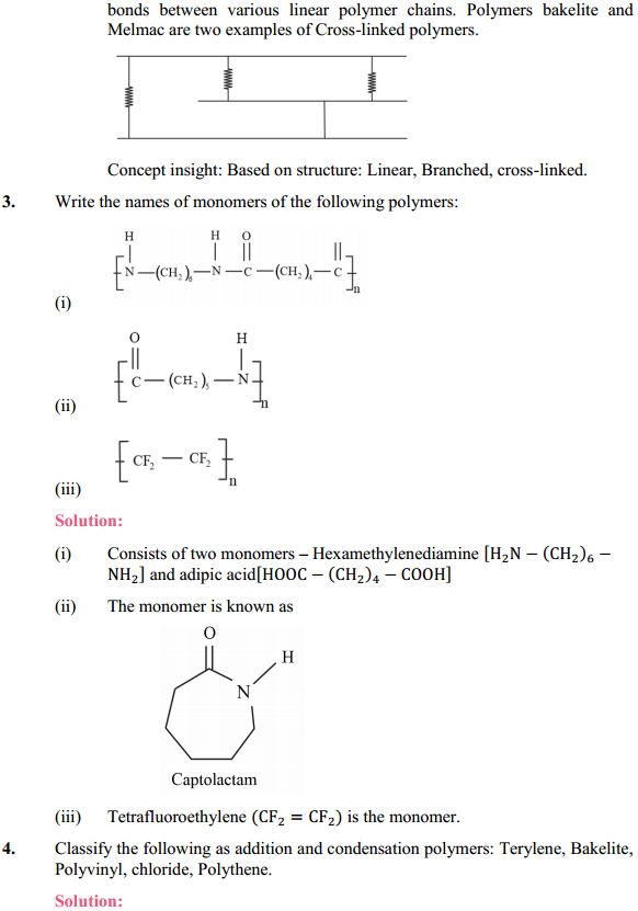 HBSE 12th Class Chemistry Solutions Chapter 15 Polymers 2