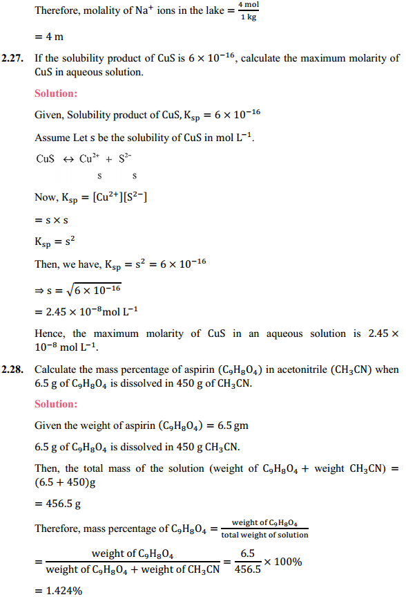 HBSE 12th Class Chemistry Solutions Chapter 2 Solutions 30