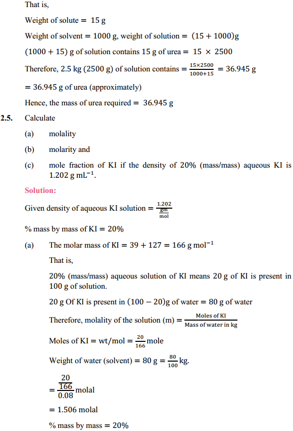 HBSE 12th Class Chemistry Solutions Chapter 2 Solutions 4