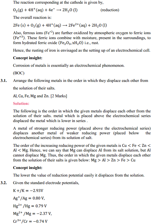 HBSE 12th Class Chemistry Solutions Chapter 3 Electrochemistry 9