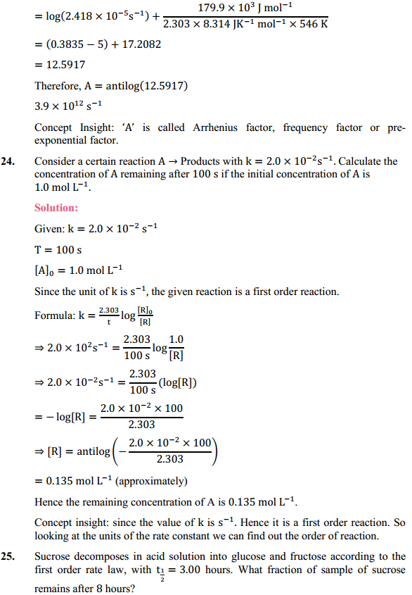 HBSE 12th Class Chemistry Solutions Chapter 4 Chemical Kinetics 27