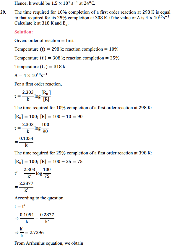 HBSE 12th Class Chemistry Solutions Chapter 4 Chemical Kinetics 31