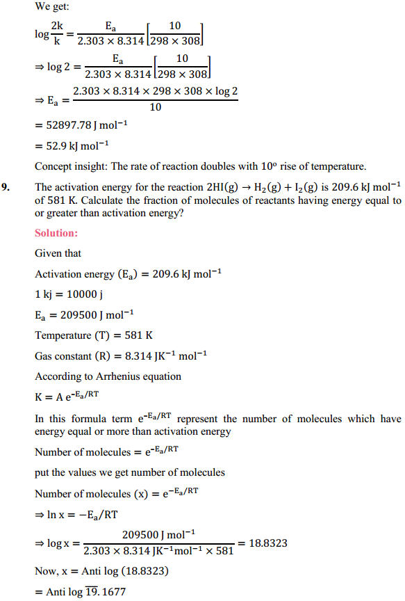 HBSE 12th Class Chemistry Solutions Chapter 4 Chemical Kinetics 5