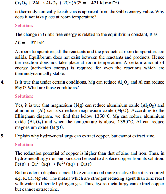HBSE 12th Class Chemistry Solutions Chapter 6 General Principles and Processes of Isolation of Elements 2