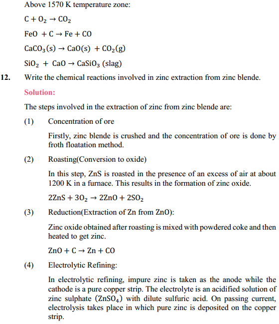 HBSE 12th Class Chemistry Solutions Chapter 6 General Principles and Processes of Isolation of Elements 8