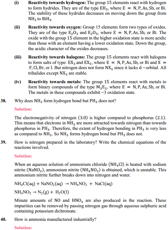 HBSE 12th Class Chemistry Solutions Chapter 7 The p-Block Elements 11