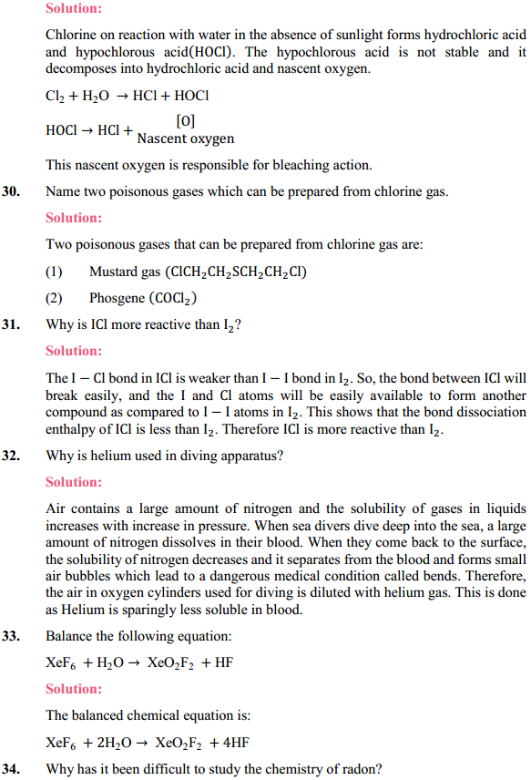 HBSE 12th Class Chemistry Solutions Chapter 7 The p-Block Elements 9