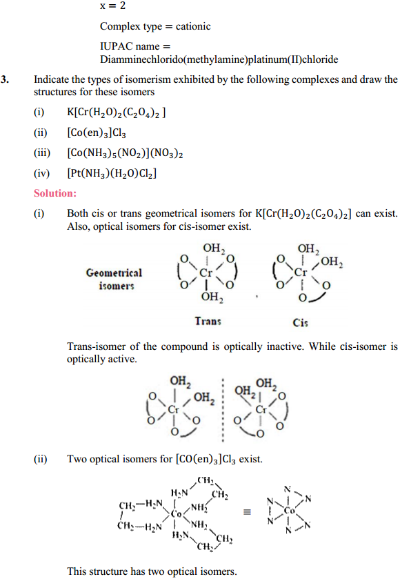 HBSE 12th Class Chemistry Solutions Chapter 9 Coordination Compounds 6