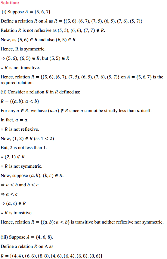 HBSE 12th Class Maths Solutions Chapter 1 Relations and Functions Ex 1.1 14