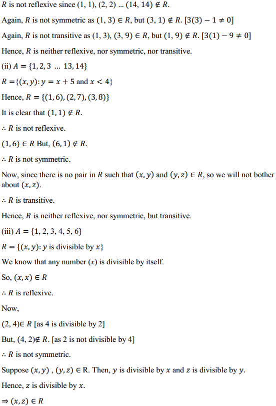 HBSE 12th Class Maths Solutions Chapter 1 Relations and Functions Ex 1.1 2