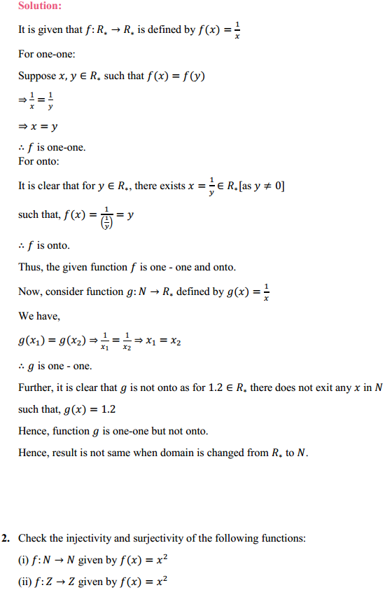 HBSE 12th Class Maths Solutions Chapter 1 Relations and Functions Ex 1.2 2
