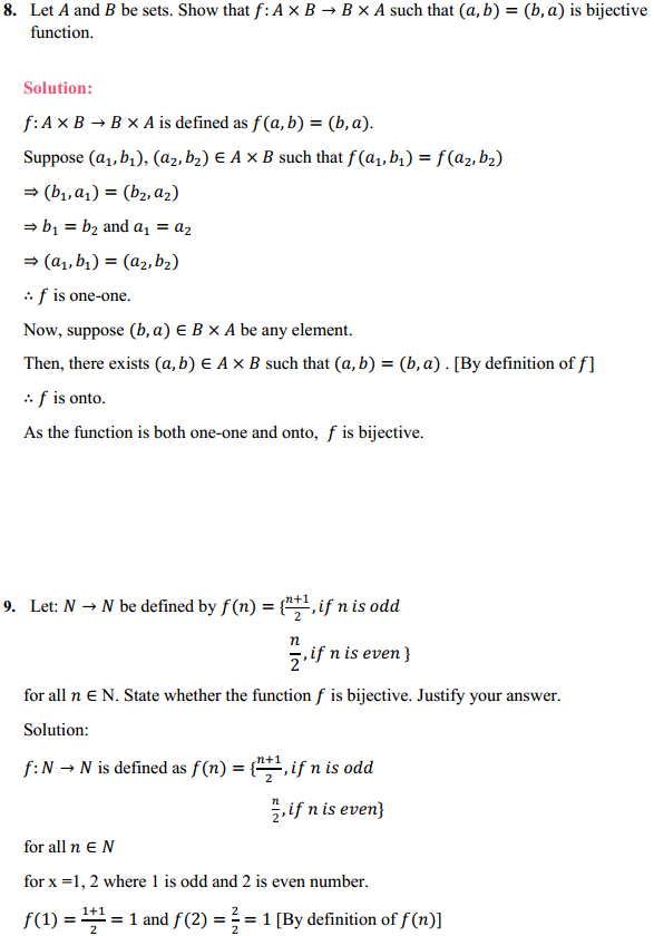 HBSE 12th Class Maths Solutions Chapter 1 Relations and Functions Ex 1.2 8
