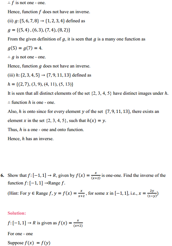 HBSE 12th Class Maths Solutions Chapter 1 Relations and Functions Ex 1.3 4