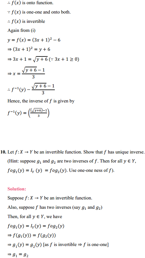 HBSE 12th Class Maths Solutions Chapter 1 Relations and Functions Ex 1.3 9