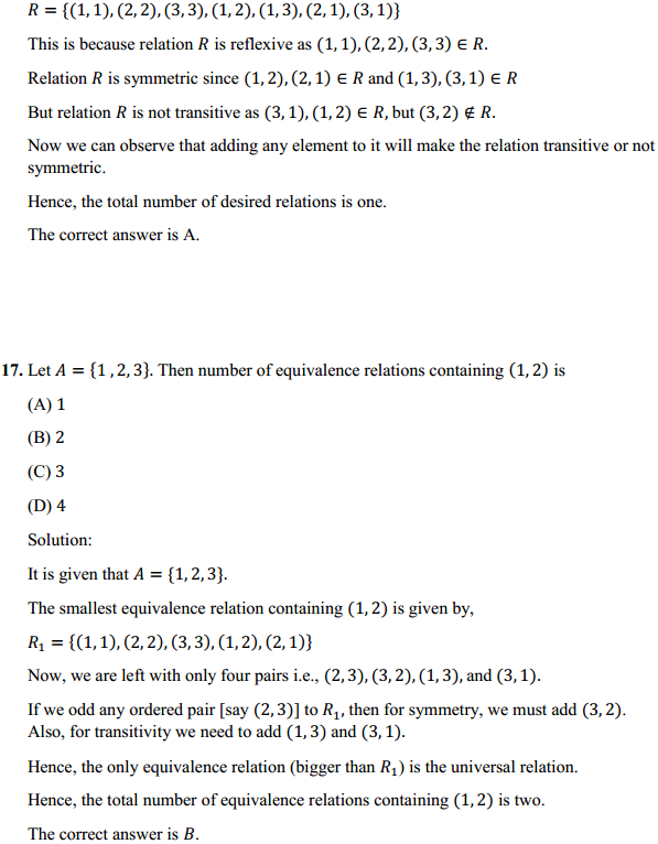 HBSE 12th Class Maths Solutions Chapter 1 Relations and Functions Miscellaneous Exercise 15