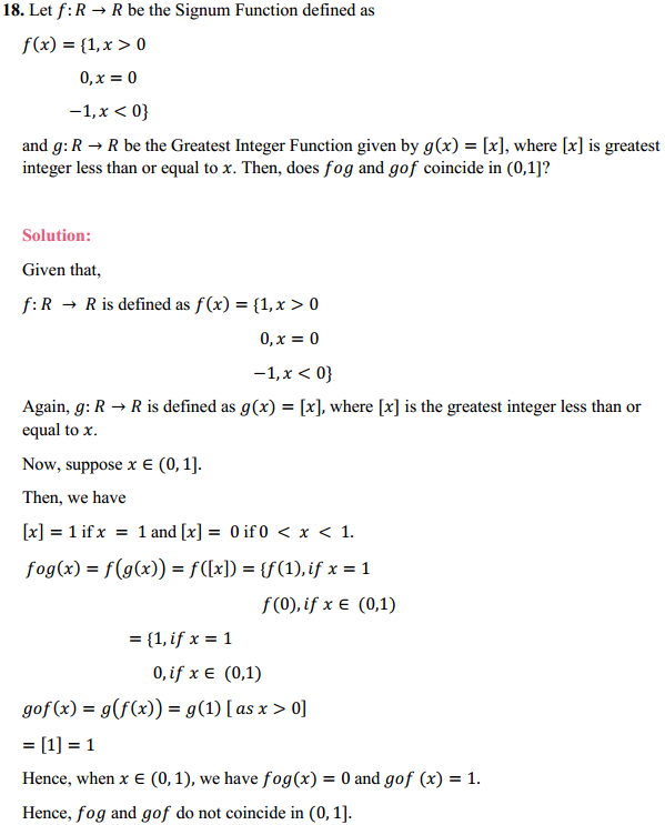 HBSE 12th Class Maths Solutions Chapter 1 Relations and Functions Miscellaneous Exercise 16