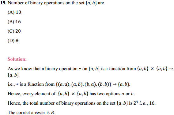 HBSE 12th Class Maths Solutions Chapter 1 Relations and Functions Miscellaneous Exercise 17