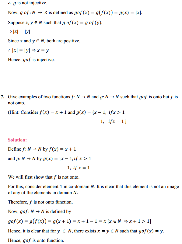 HBSE 12th Class Maths Solutions Chapter 1 Relations and Functions Miscellaneous Exercise 7