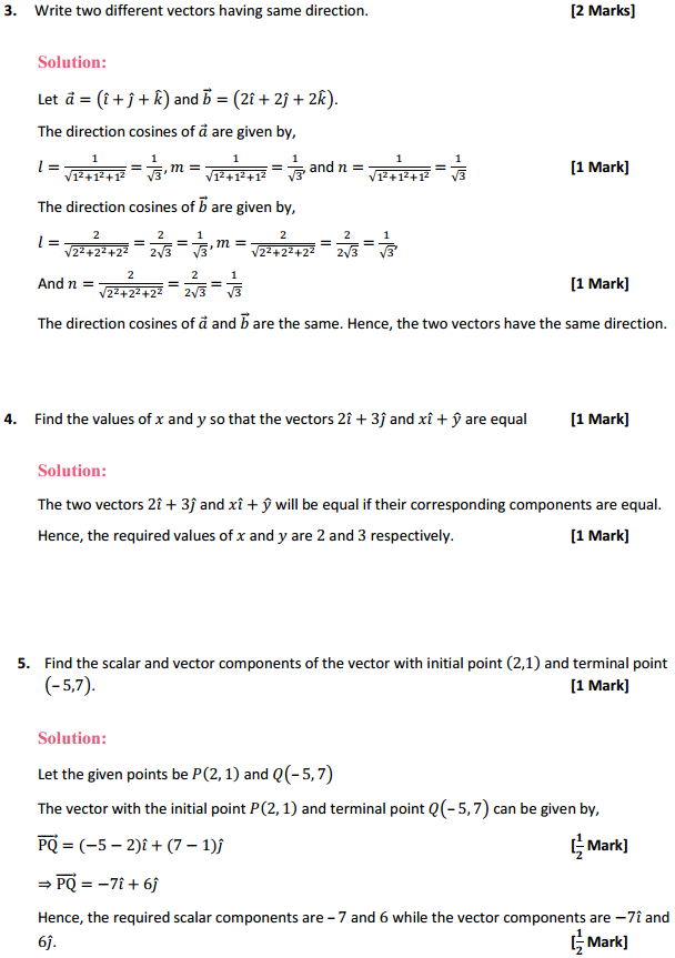 HBSE 12th Class Maths Solutions Chapter 10 Vector Algebra Ex 10.2 2
