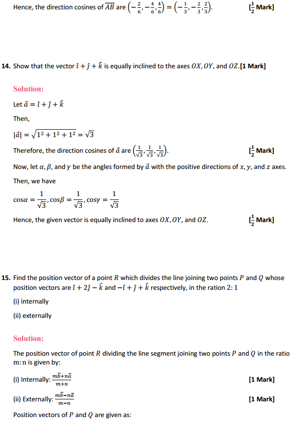 HBSE 12th Class Maths Solutions Chapter 10 Vector Algebra Ex 10.2 6